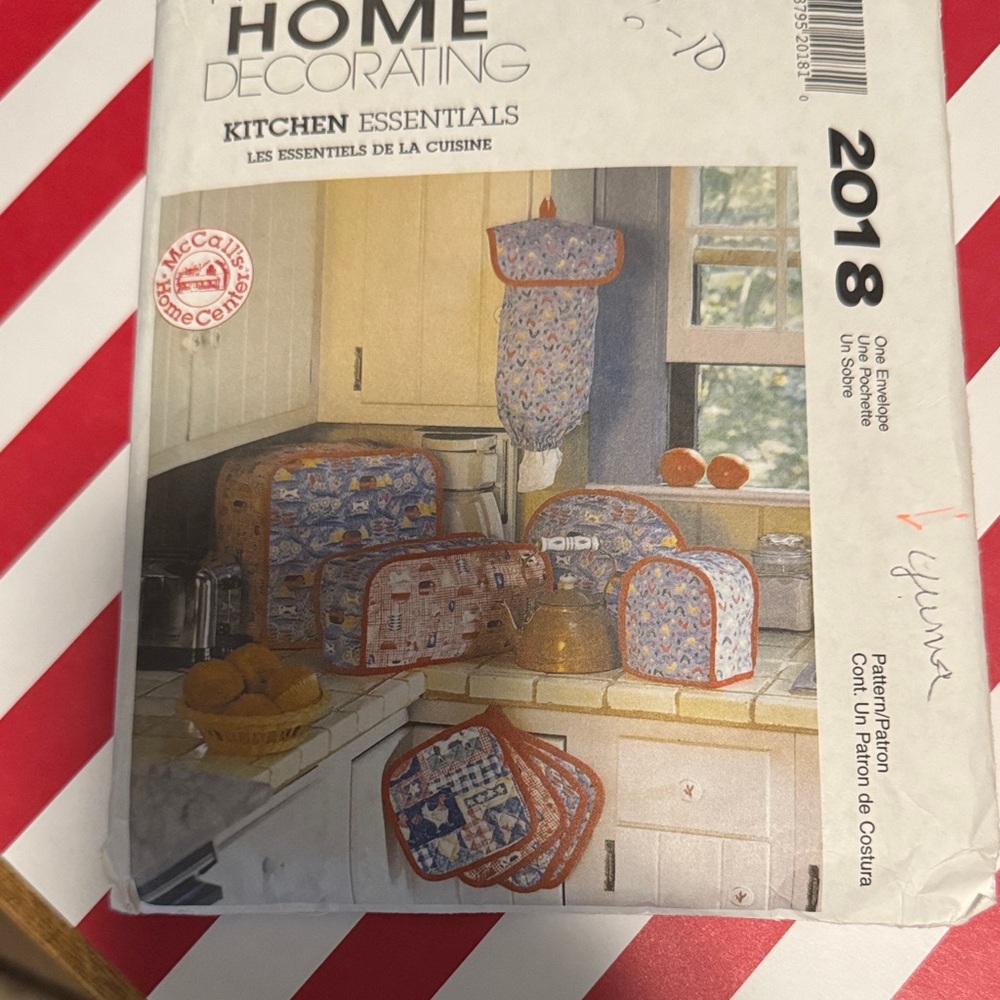 Home Kitchen Essentials Set with Blue and Orange Patterns